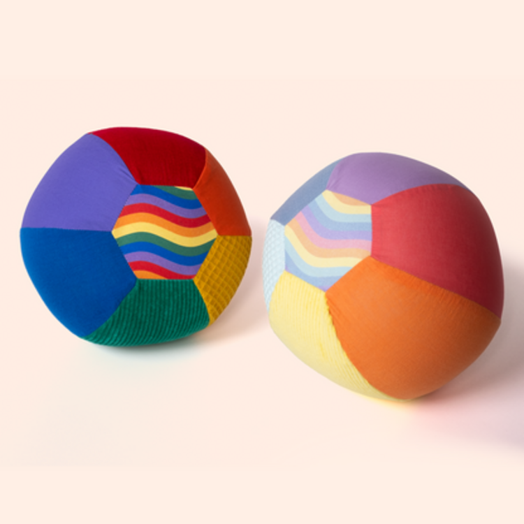 Little Botanic Sensoriche Ballonenbal - Regenboog