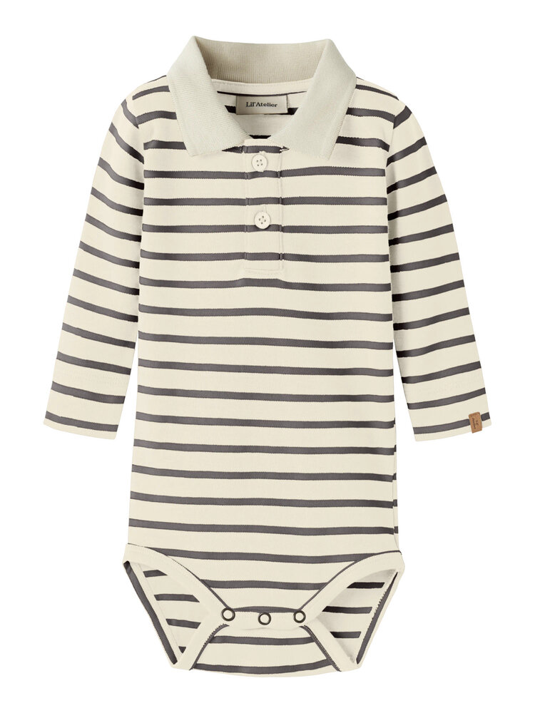 Lil atelier NBMLIMIA LS POLO BODY LIL - Poppy Seed