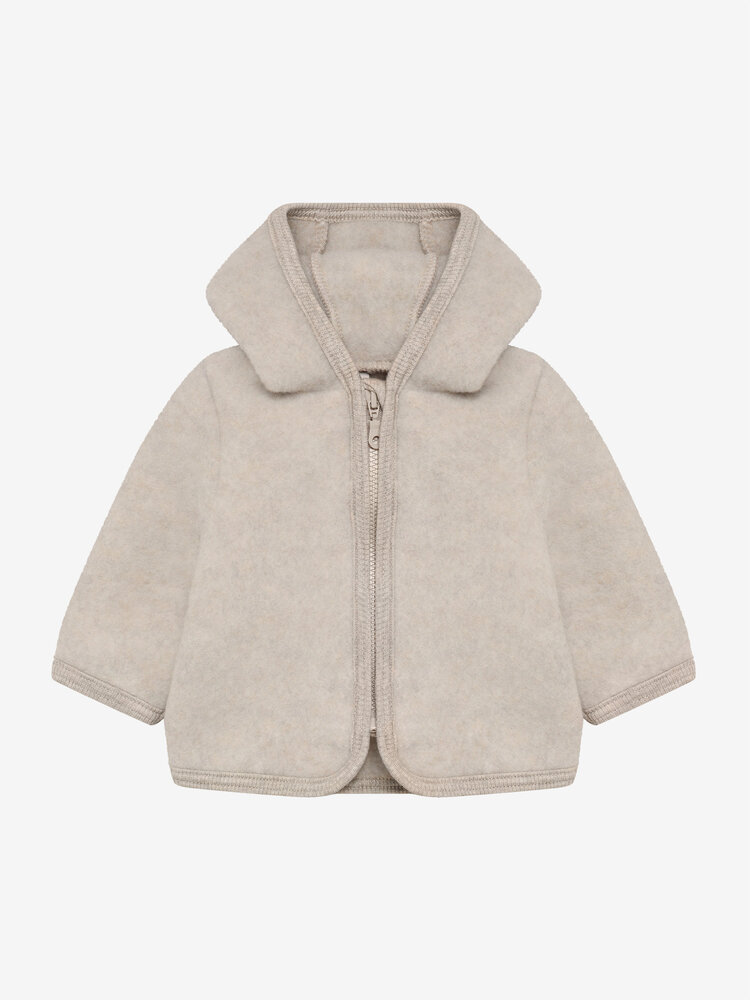 HUTTEliHUT Jacket Wool Fleece - Camel Melange