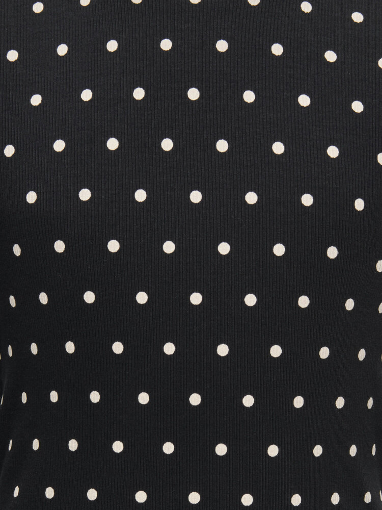 Only KOGTRINNY LIFE AOP L/S O-NECK TOP  - Black