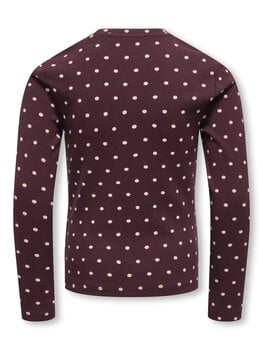 Only KOGTRINNY LIFE AOP L/S O-NECK TOP  - Fudge