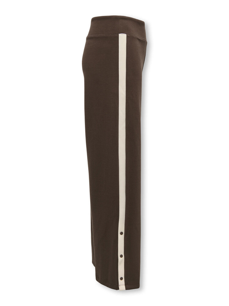 Only KOGADA DETAILED WIDE PANTS - Coffee bean