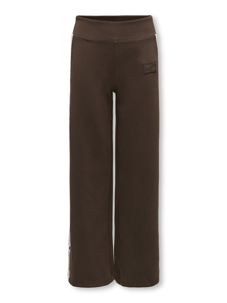 Only KOGADA DETAILED WIDE PANTS - Coffee bean