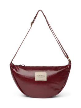 Studio Noos Vegan Leather Mini Cross Body Bag - Burgundy