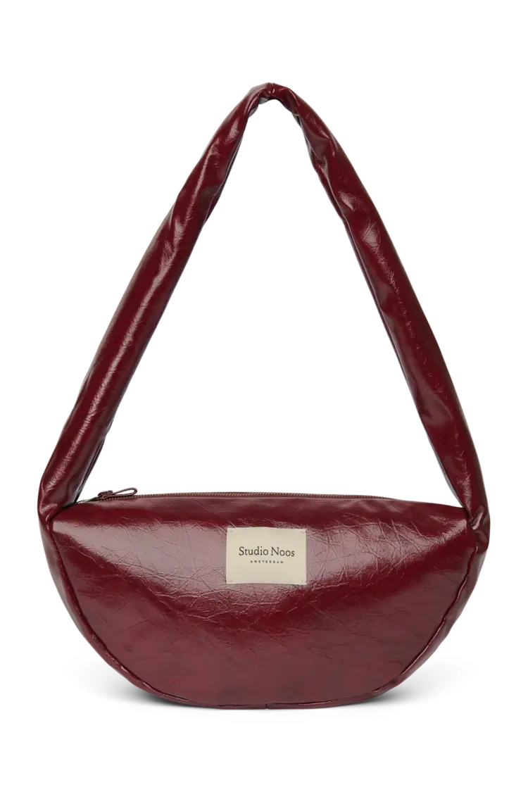 Studio Noos Vegan Leather Cross Body Bag - Burgundy