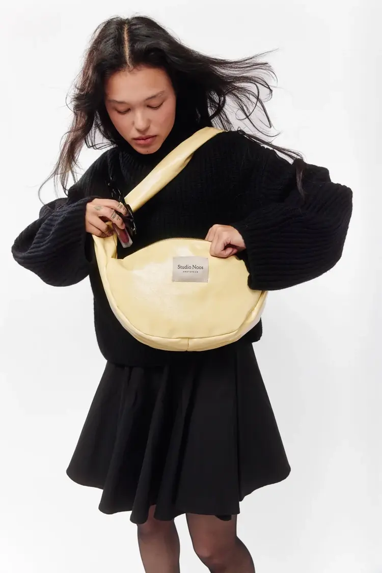 Studio Noos Vegan Leather Cross Body Bag - Butter Yellow