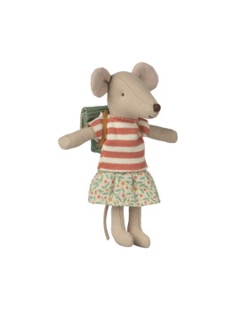 Maileg 17-6204-00 Tricycle mouse, Big sister - Green