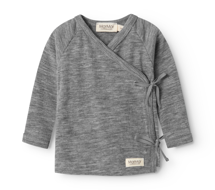 MarMar Copenhagen Tut Wrap - Wool rib - Grey Melange