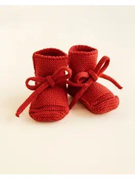 Hvid Hvid - Booties Red