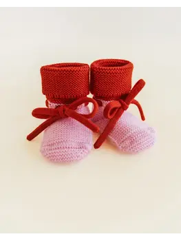 Hvid Hvid - Booties Candy/Red
