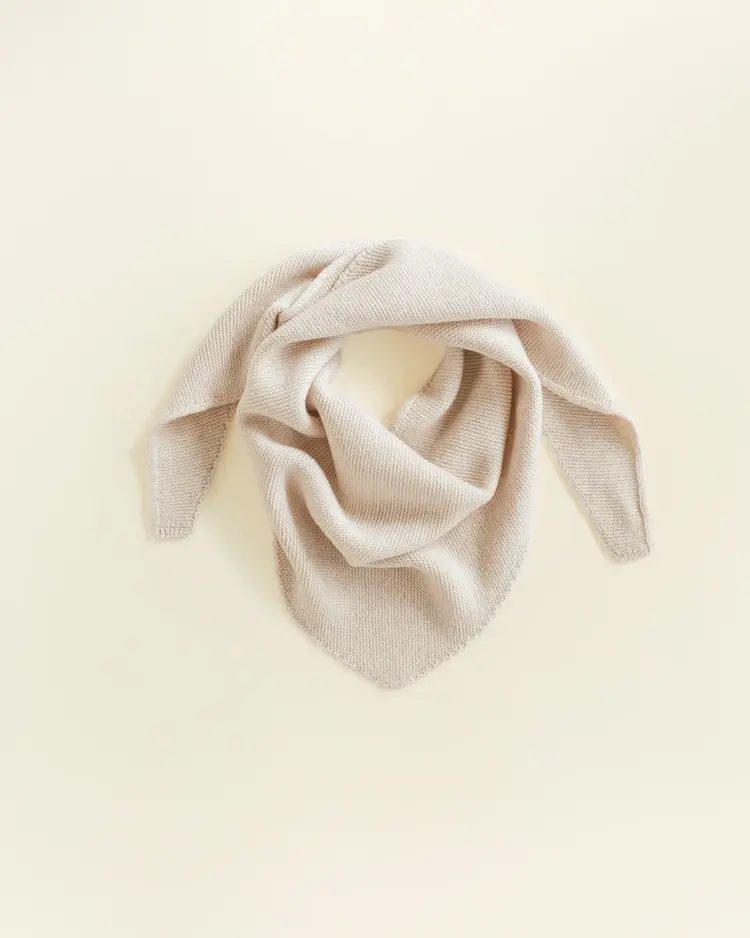 Hvid Triangle scarf Josephina - Cream