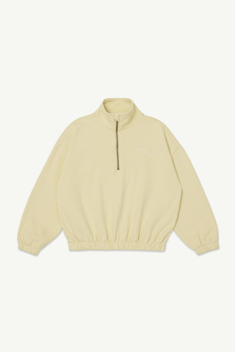 Main Story Half Zip Funnel Sweatshirt - Tortilla Fleece