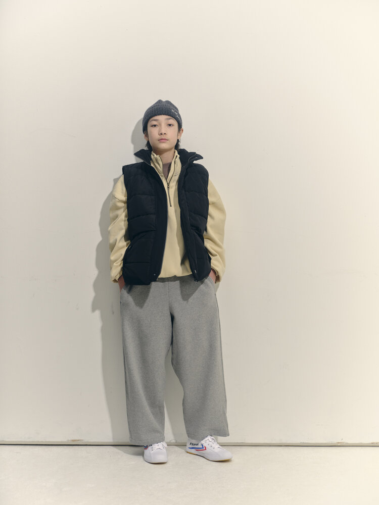 Main Story Half Zip Funnel Sweatshirt - Tortilla Fleece