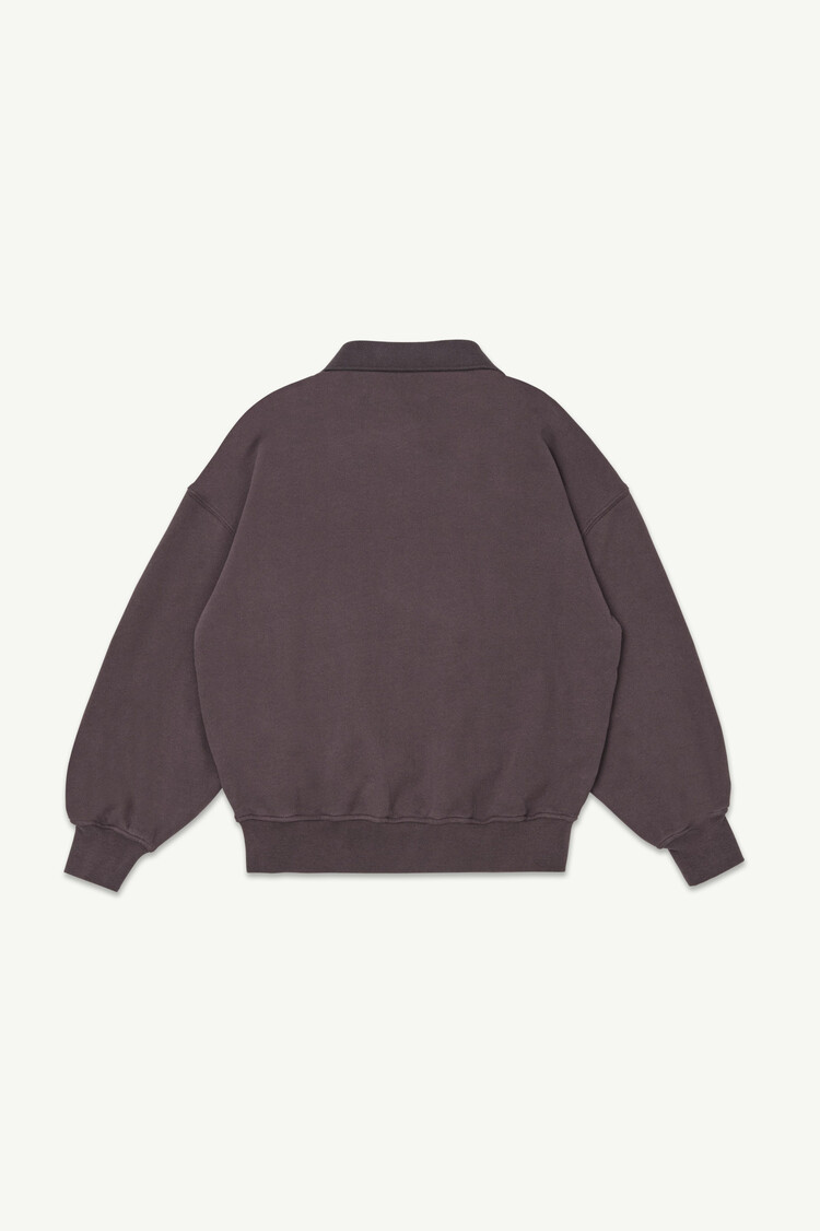 Main Story Polo Sweatshirt - Dark Cherry Fleece