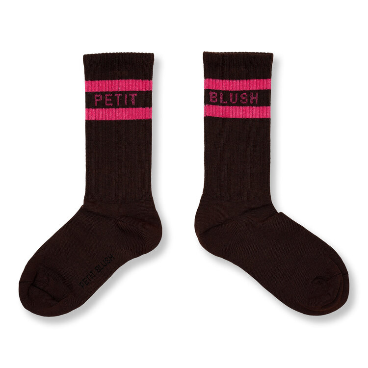 Petit Blush Sport socks  brown/pink