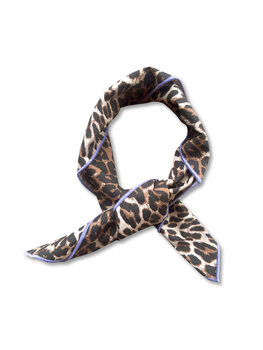 Petit Blush scarf leopard