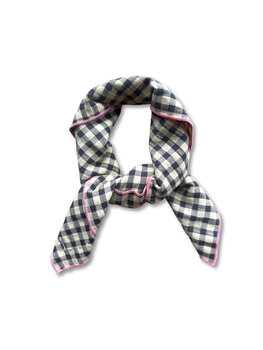 Petit Blush Scarf Check beige/blue