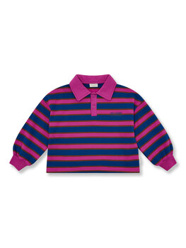 Petit Blush Polo sweater stripe