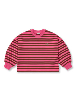 Petit Blush Easy sweater stripe pink brown