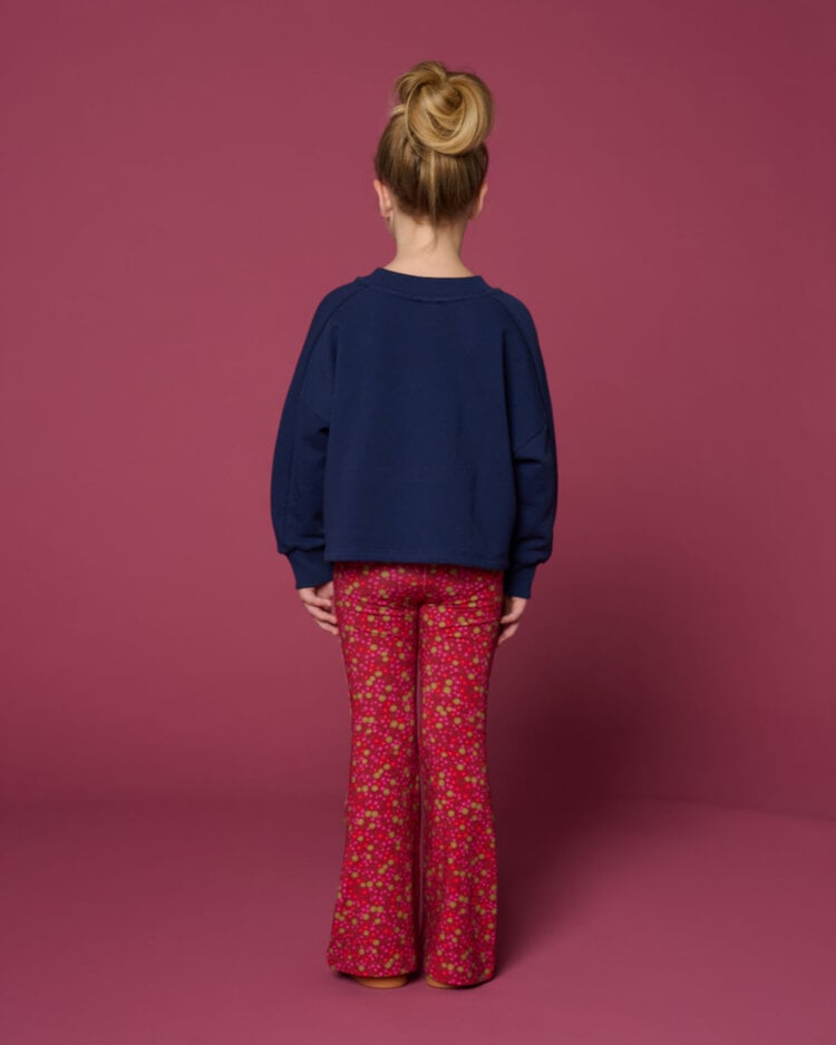 Petit Blush Bowie flared pants winter flower