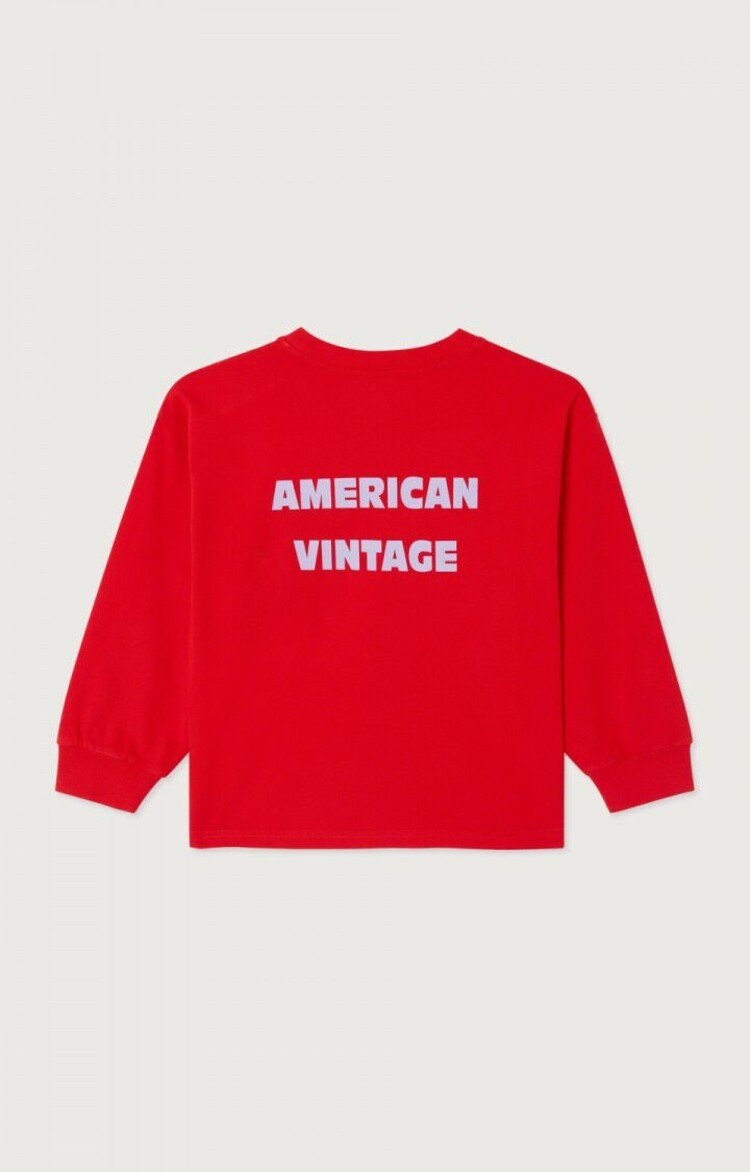 American Vintage KID TEE- Fizvalley - Fraise Vintage