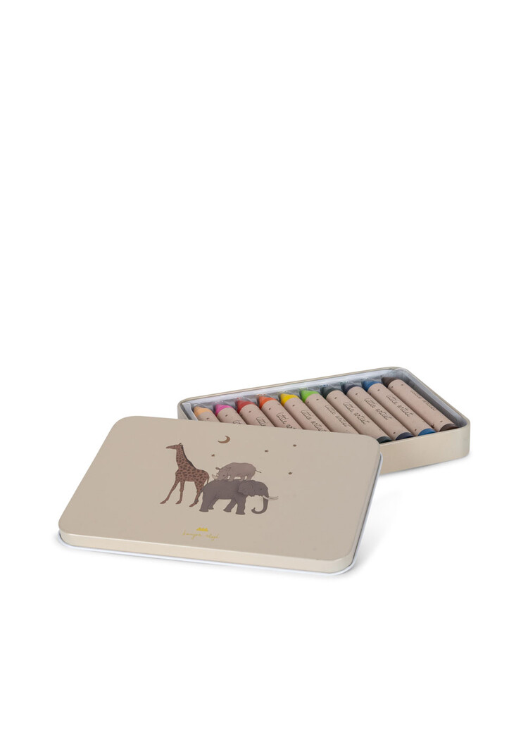 Konges Slojd CRAYONS BEES WAX 10 PCS - Safari