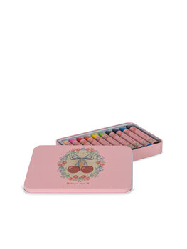 Konges Slojd CRAYONS BEES WAX 10 PCS - Cherry