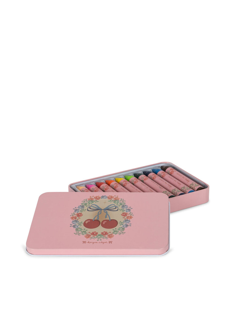 Konges Slojd CRAYONS BEES WAX 10 PCS - Cherry
