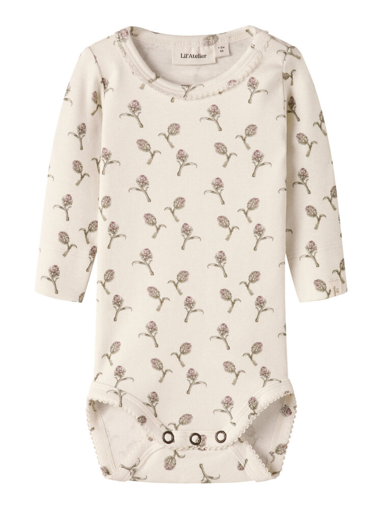 Lil atelier NBFGAYO SIG LS SLIM BODY - Artichoke