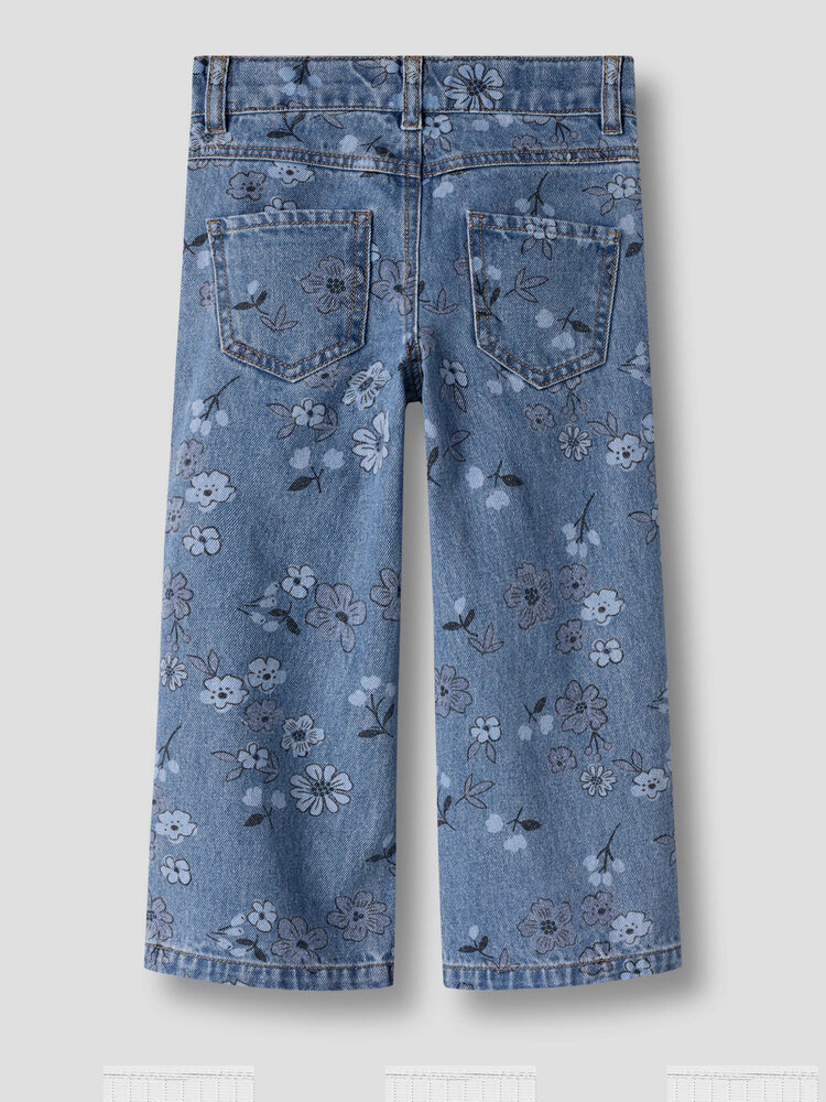 Name it NMFROSE WIDE AOP JEANS - Flower
