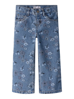 Name it NMFROSE WIDE AOP JEANS - Flower