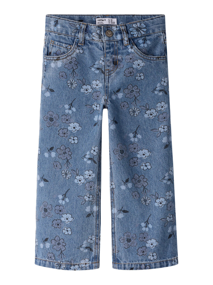 Name it NMFROSE WIDE AOP JEANS - Flower