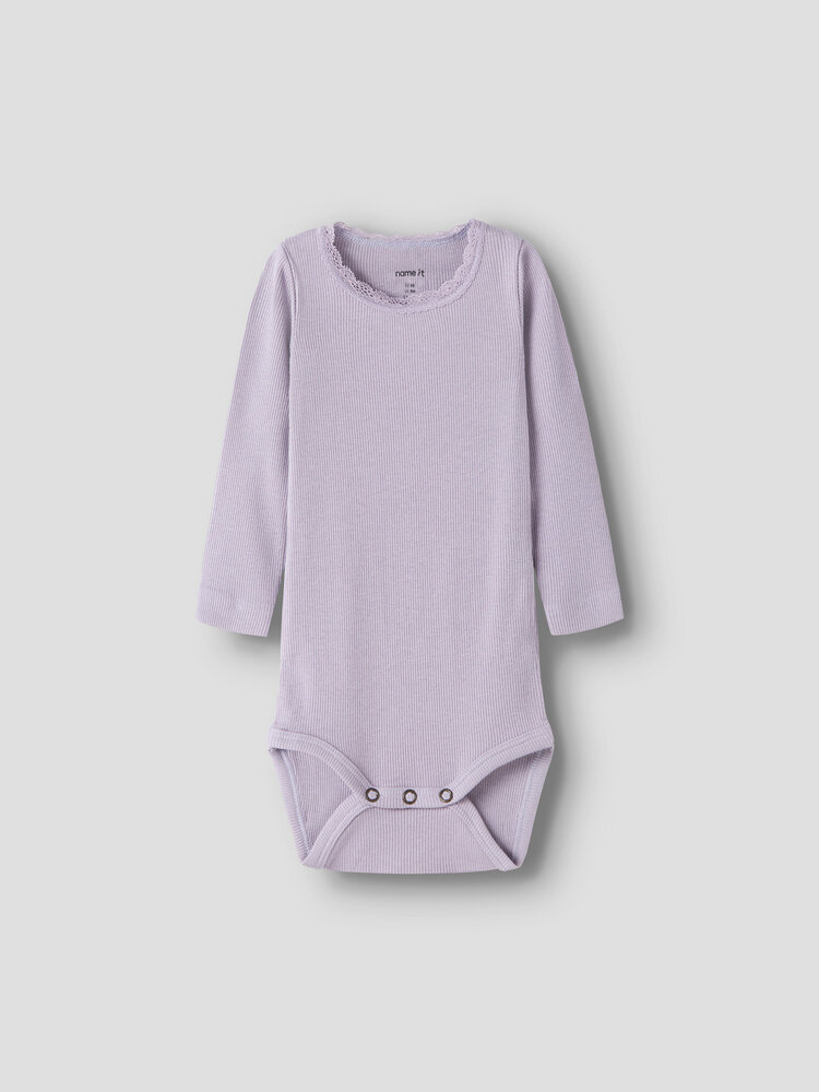 Name it NBFKAB LS BODY - Lavender Gray