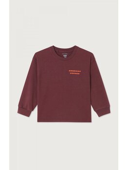 American Vintage KID TEE- Fizvalley - Aubergine