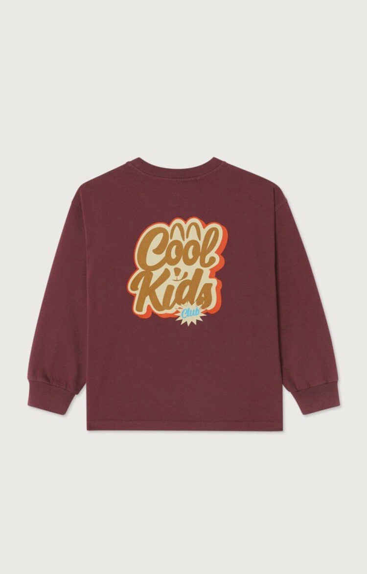 American Vintage KID TEE- Fizvalley - Aubergine