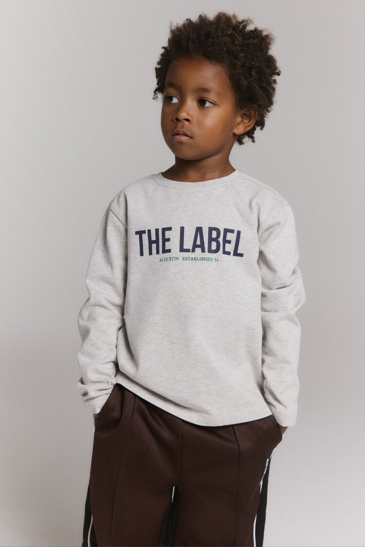 Alix mini Longsleeve - Light Grey Melange