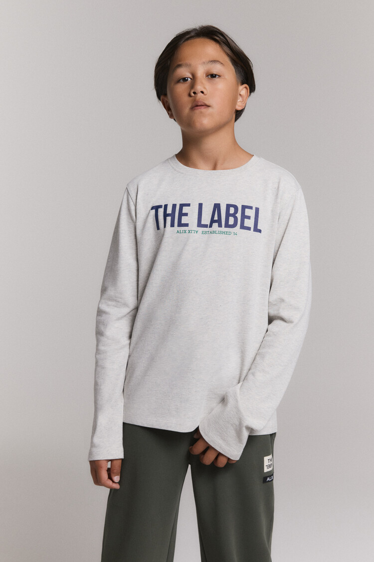 Alix mini Longsleeve - Light Grey Melange