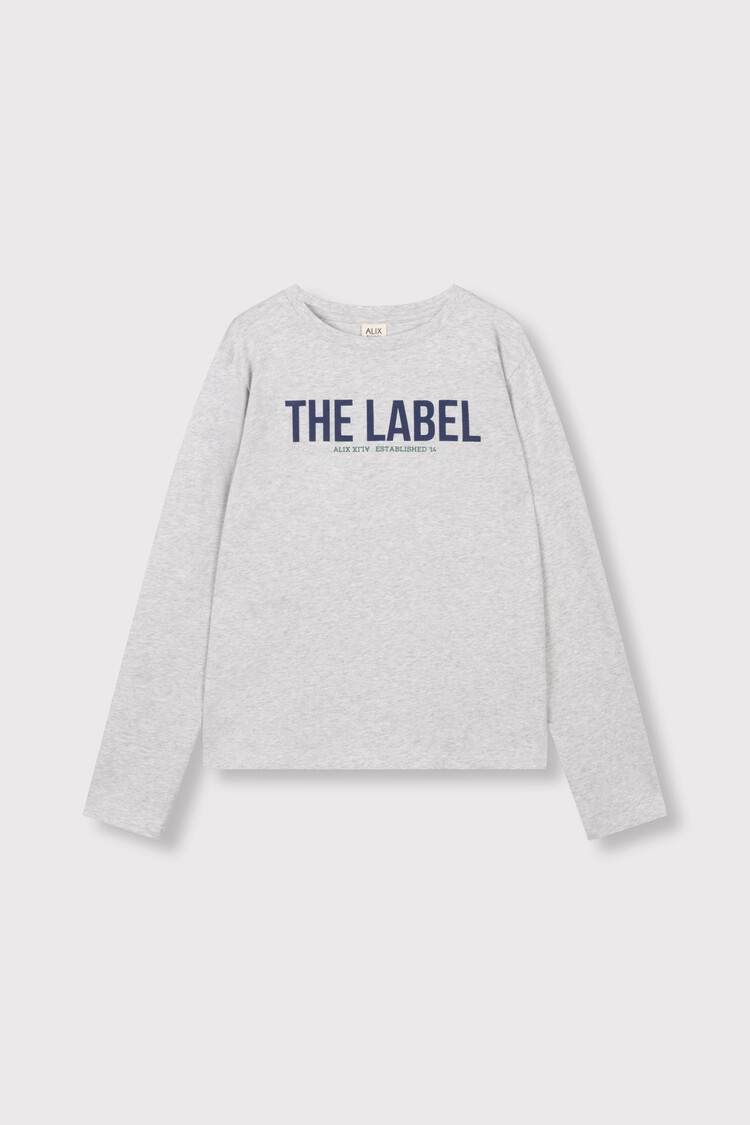 Alix mini Longsleeve - Light Grey Melange