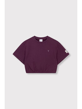 Alix mini Cropped T-shirt - Aubergine