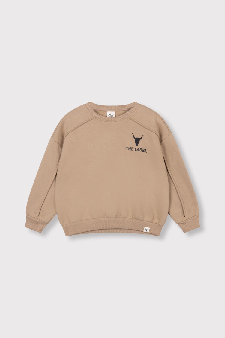Alix mini Pintuck Sweater - Sand