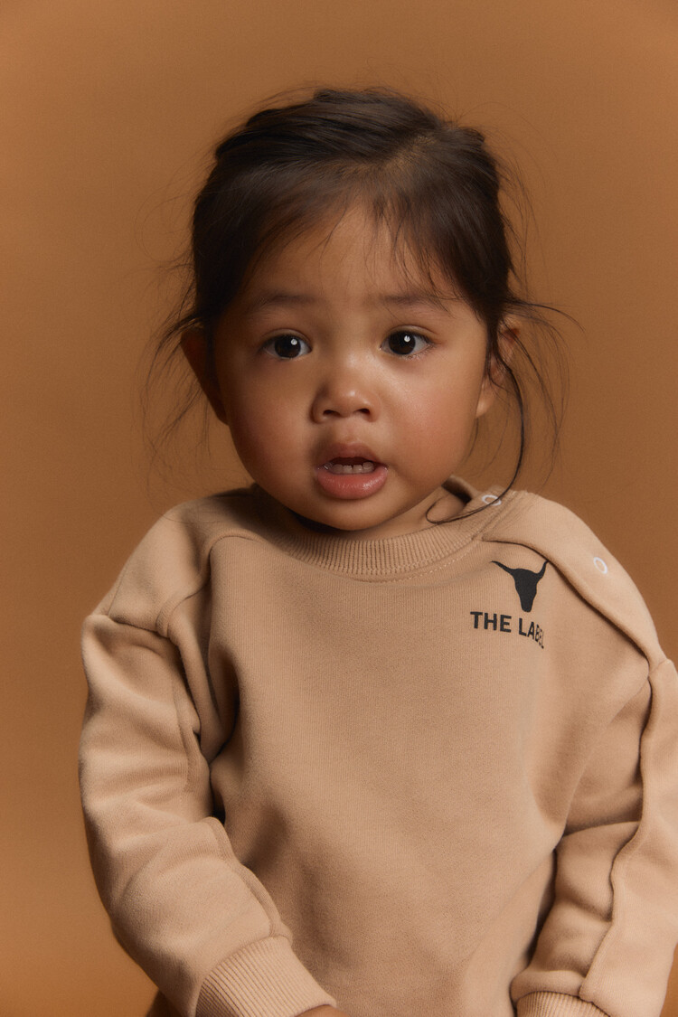 Alix mini Pintuck Sweater - Sand