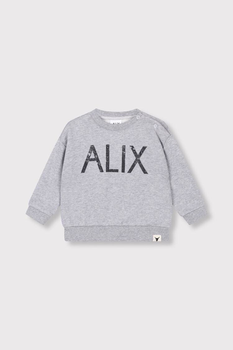 Alix mini World Tour Sweater - Soft Grey Melange