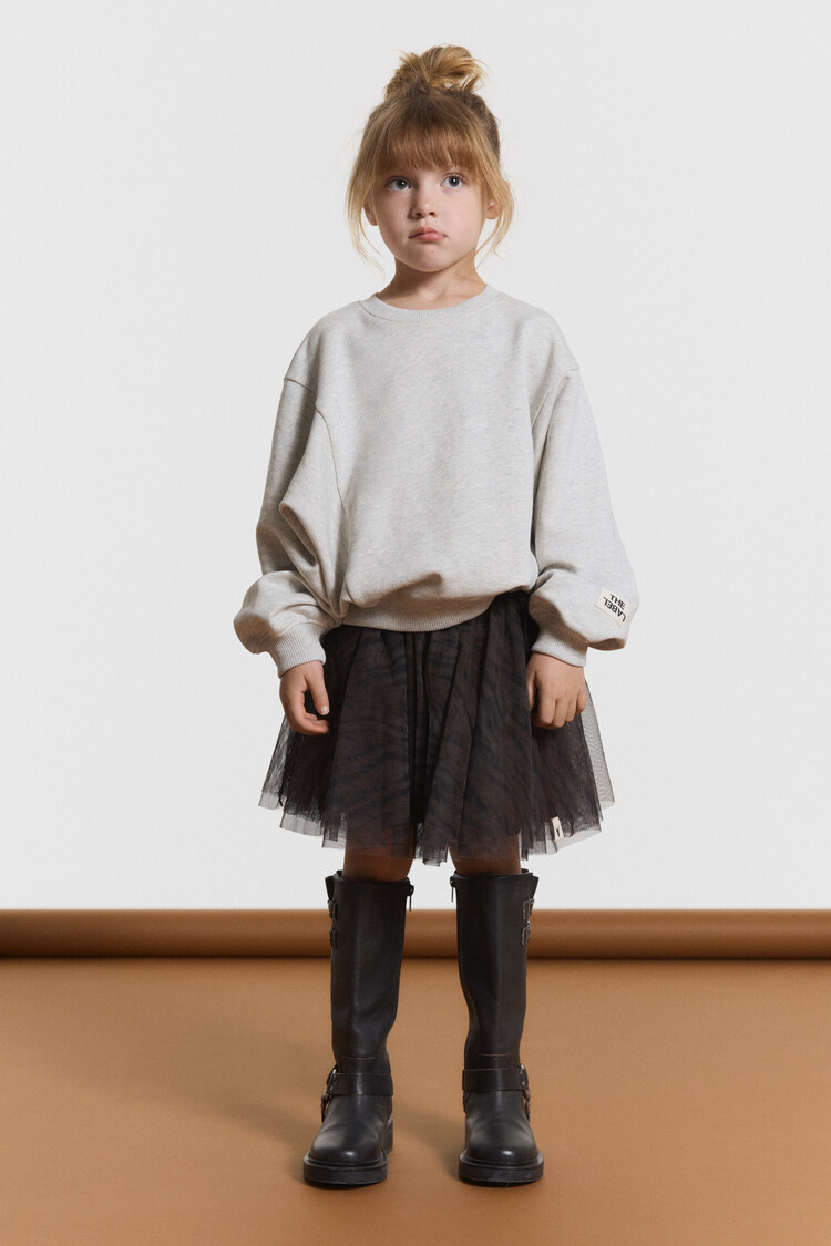 Alix mini Sweater - Light Grey Melange