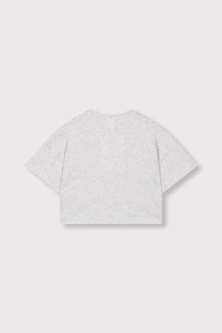Alix mini Batwing T-shirt - Grey Melange