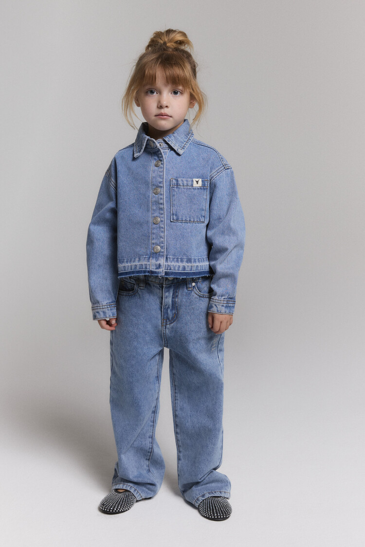 Alix mini Flowy Denim Blouse