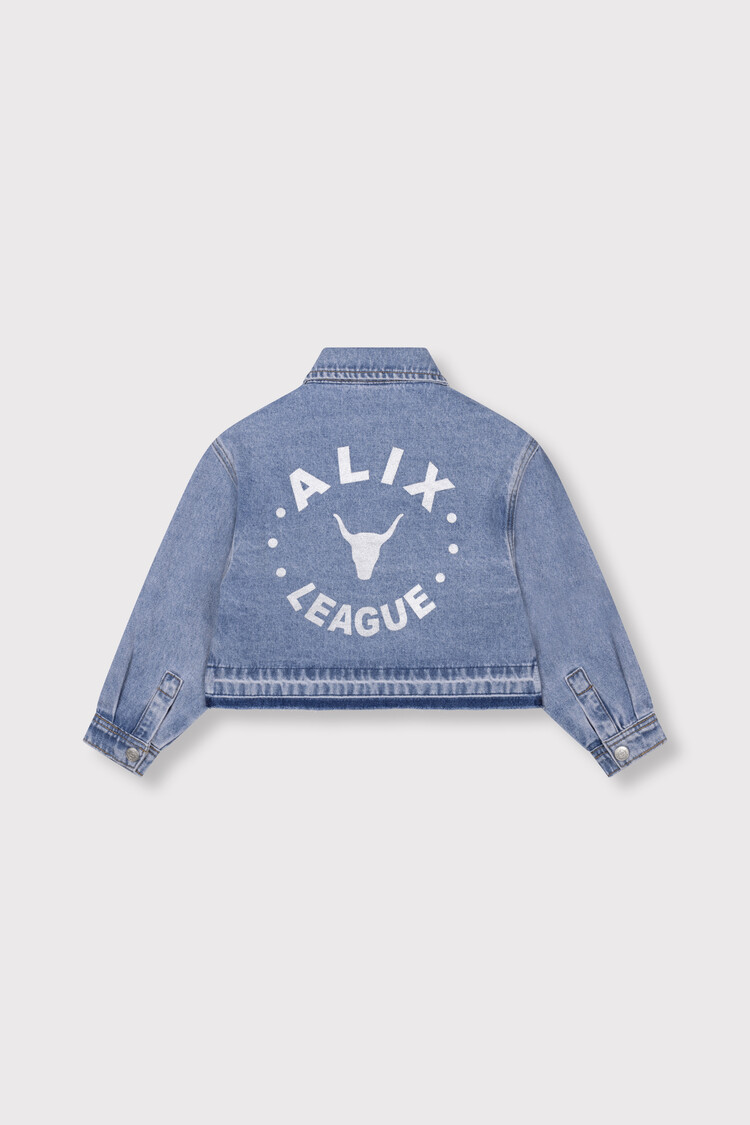 Alix mini Flowy Denim Blouse