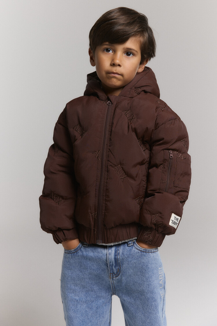 Alix mini Quilted Coat - Warm Brown