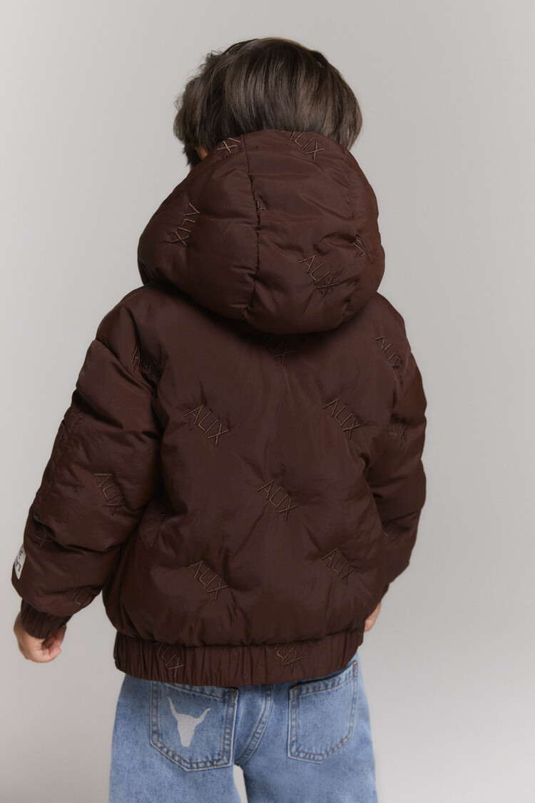 Alix mini Quilted Coat - Warm Brown