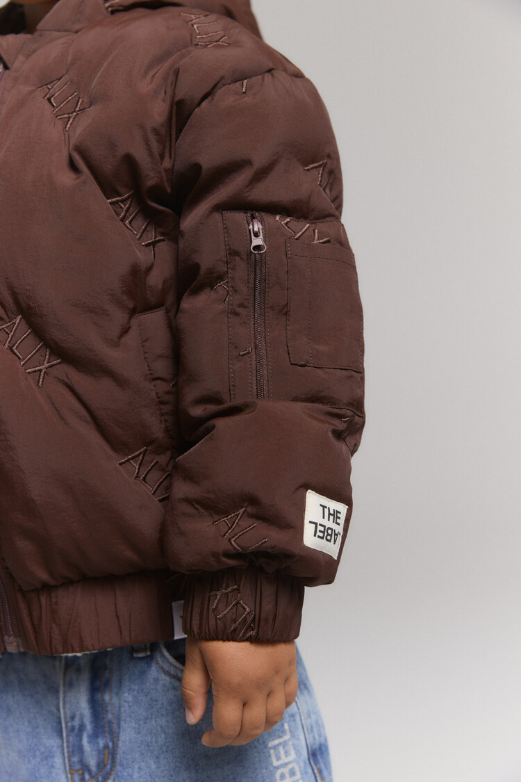 Alix mini Quilted Coat - Warm Brown