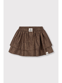 Alix mini Shiny Skirt - Warm Brown